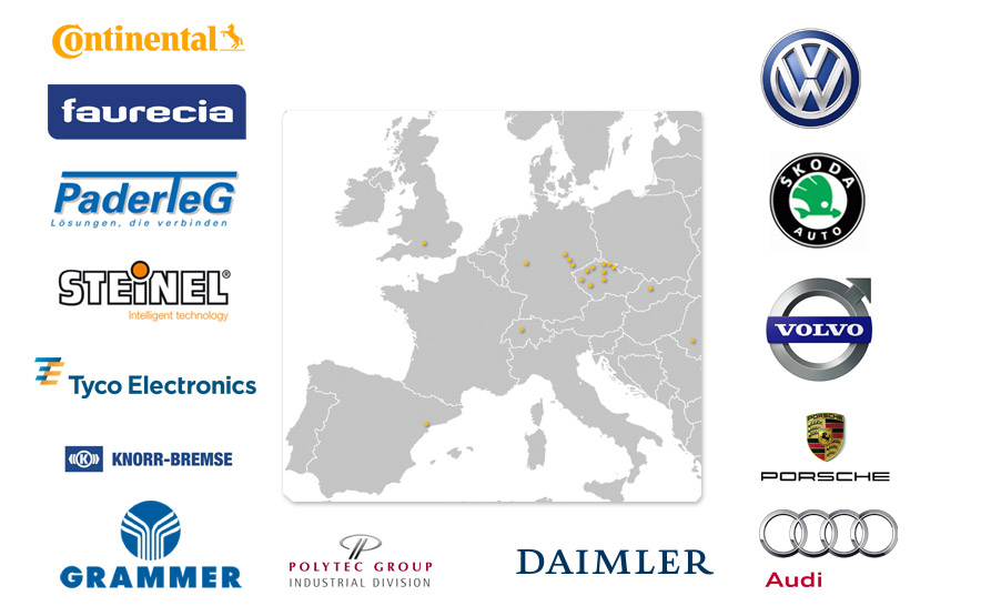 Historische internationale Projektstandorte aus der UNIC-Originalwebsite